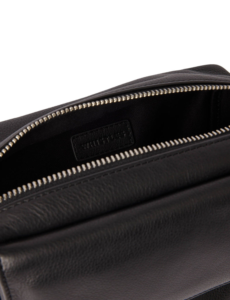 Whistles leather mini crossbody bag with adjustable strap - British product