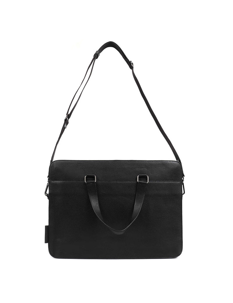Jones Bootmaker leather pebble grain messenger bag, imported from the UK