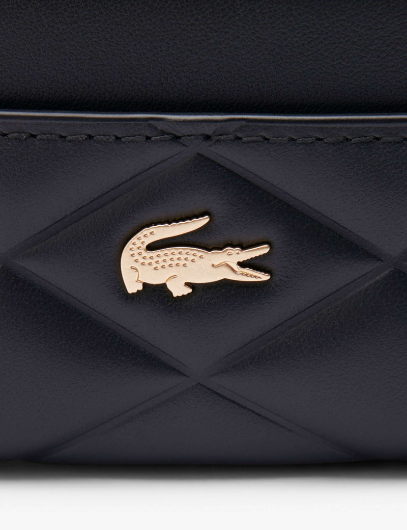 Lacoste leather quilted cardholder, UK version