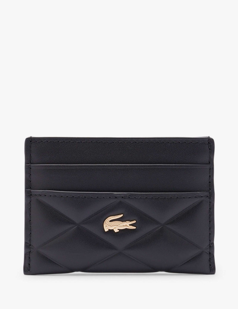 Lacoste leather quilted cardholder, UK version