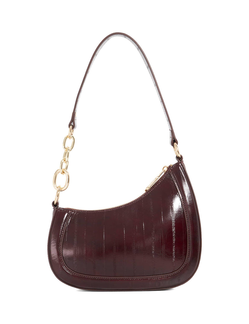 Dune London leather scoop shoulder bag, imported from the UK