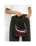 Dune London leather scoop shoulder bag, imported from the UK