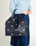 Jones Bootmaker leather tote bag with star cut-out detailing - British product