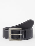 Wrangler leather belt with stitch detail, UK version