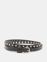 M&S M&S Leather Studded Skinny Waist Belt- Buy online at McGrocer
