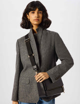 M&S Whistles Large Leather Textured Flap Cross Body Bag- Buy online at McGrocer