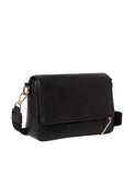 Whistles leather textured flap cross body bag, imported from the UK