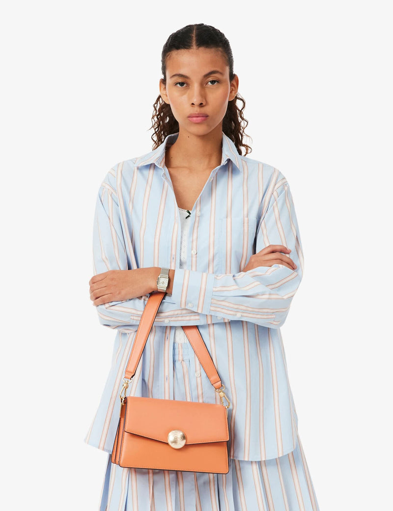 Lacoste leather top handle shoulder bag - British product