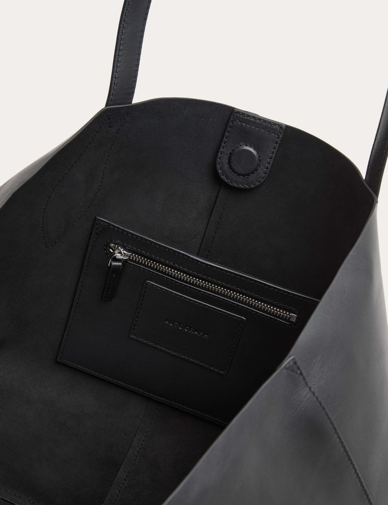 Autograph leather tote bag with magnetic fastening (British brand)