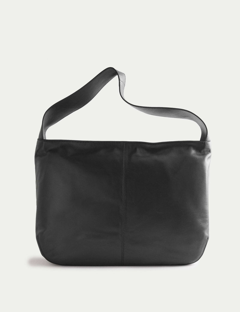 Autograph leather zip slouchy shoulder bag, UK version