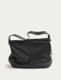 Autograph leather zip slouchy shoulder bag, UK version