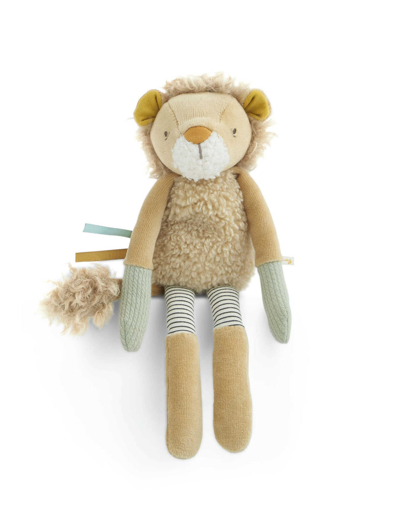 Mamas & Papas Lenny Lion activity beanie toy - British product