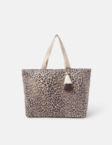 M&S Accessorize Leopard Print Beach Bag- Buy online at McGrocer