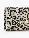 Carvela leopard print clutch bag, imported from the UK