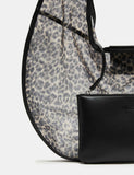 M&S leopard print mesh moon shoulder bag, UK version