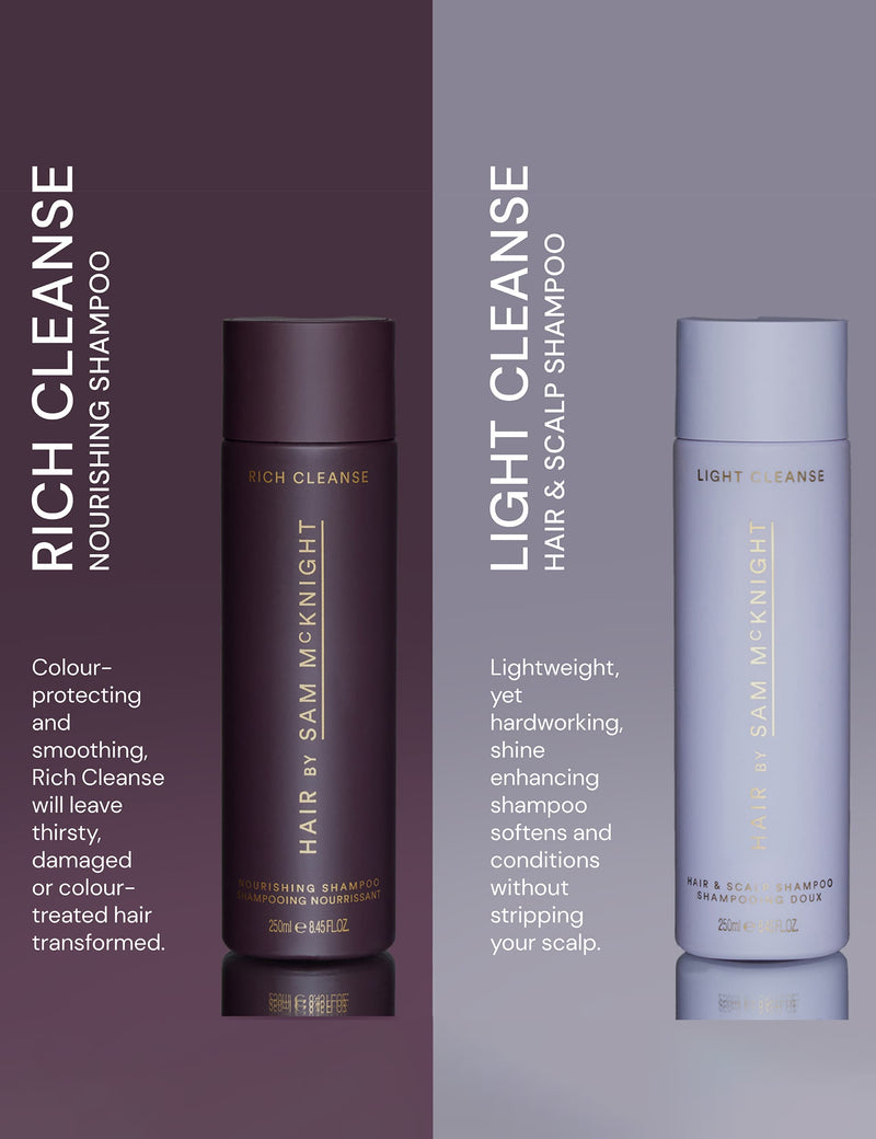 Sam McKnight Light Cleanse Hair & Scalp Shampoo 1000ml (British brand)