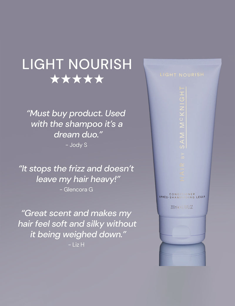 Sam McKnight light nourishing conditioner 1 litre, imported from the UK