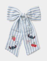 M&S Lilo & Stitch Embroidered Stripe Bow Hair Accessory- Buy online at McGrocer