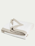 Linen border quilted bedspread, UK version