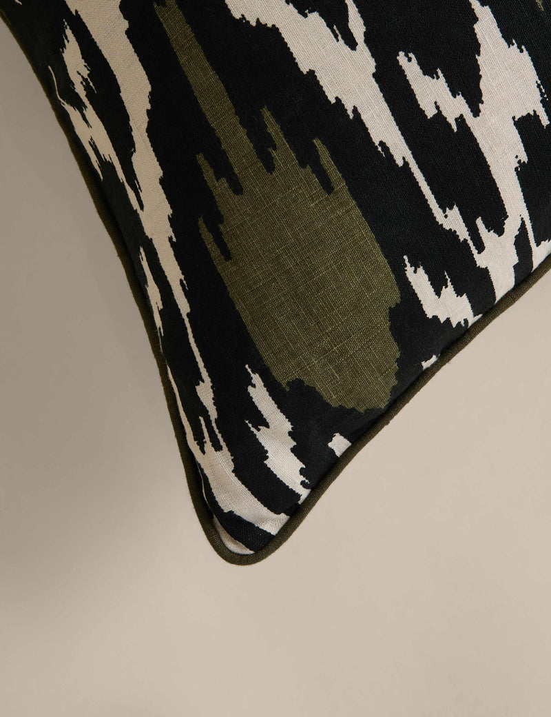 Linen Ikat Cushion 50cm square, UK version