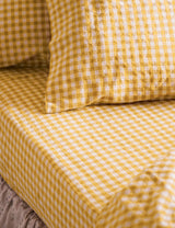 M&S Piglet In Bed Linen Rich Gingham Fitted Sheet- Buy online at McGrocer