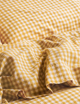 M&S Piglet In Bed Linen Rich Gingham Flat Sheet- Buy online at McGrocer