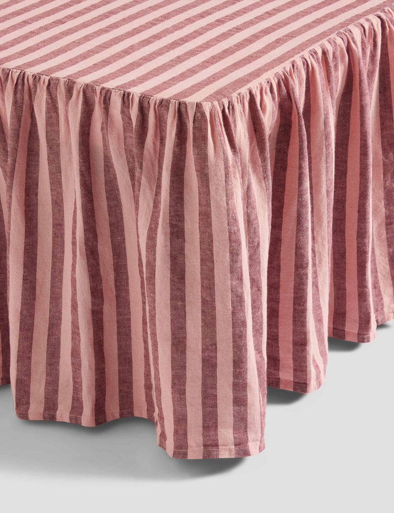 Piglet In Bed striped valance sheet, UK version