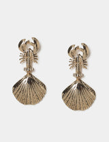 M&S M&S Lobster Shell Drop Earrings 58mm- Buy online at McGrocer