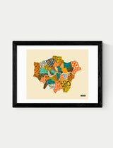 M&S East End Prints London Boroughs Framed Art Print- Buy online at McGrocer