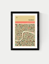 M&S East End Prints London Streetguide Framed Art Print- Buy online at McGrocer