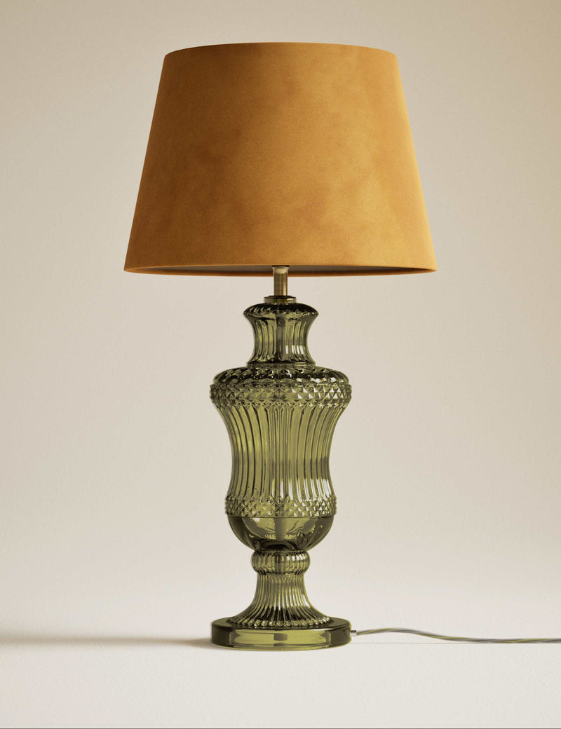 Loretta table lamp glass base 55.5 cm, imported from the UK