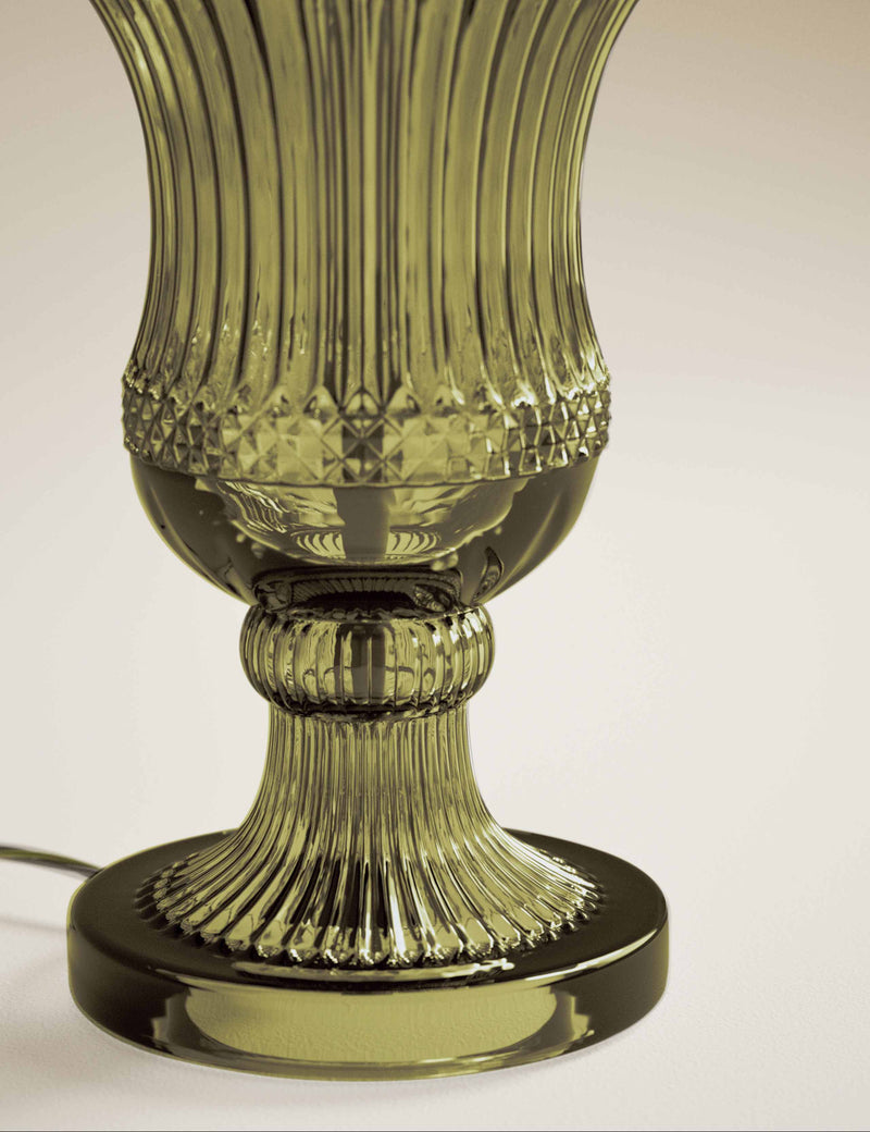 Loretta table lamp glass base 55.5 cm, imported from the UK