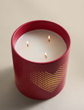 M&S Kelly Hoppen Love decorative 3 wick candle ceramic vessel (British brand)
