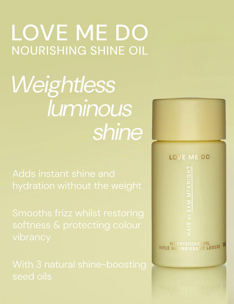 Love Me Do nourishing hair oil 50ml, UK version by Sam McKnight