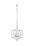 Antique silver cube ceiling light pendant (British brand)