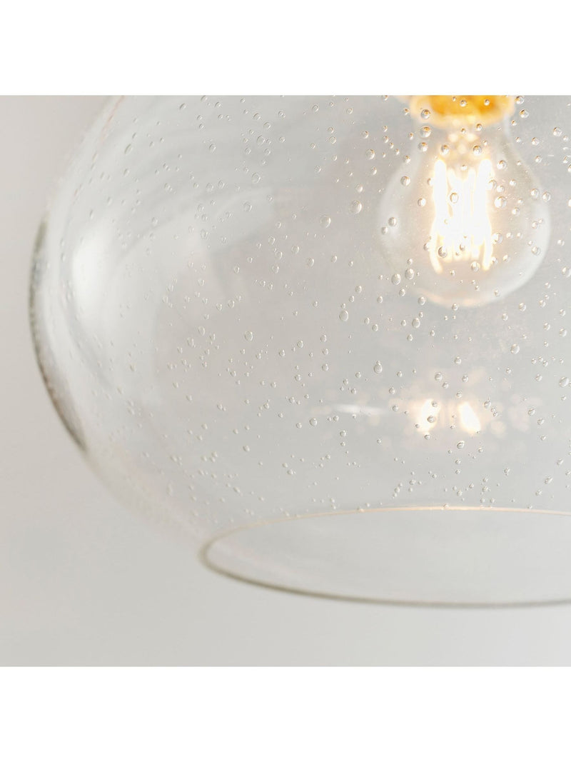 Gallery Home clear damlon glass ceiling pendant, UK version