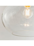 Gallery Home clear damlon glass ceiling pendant, UK version