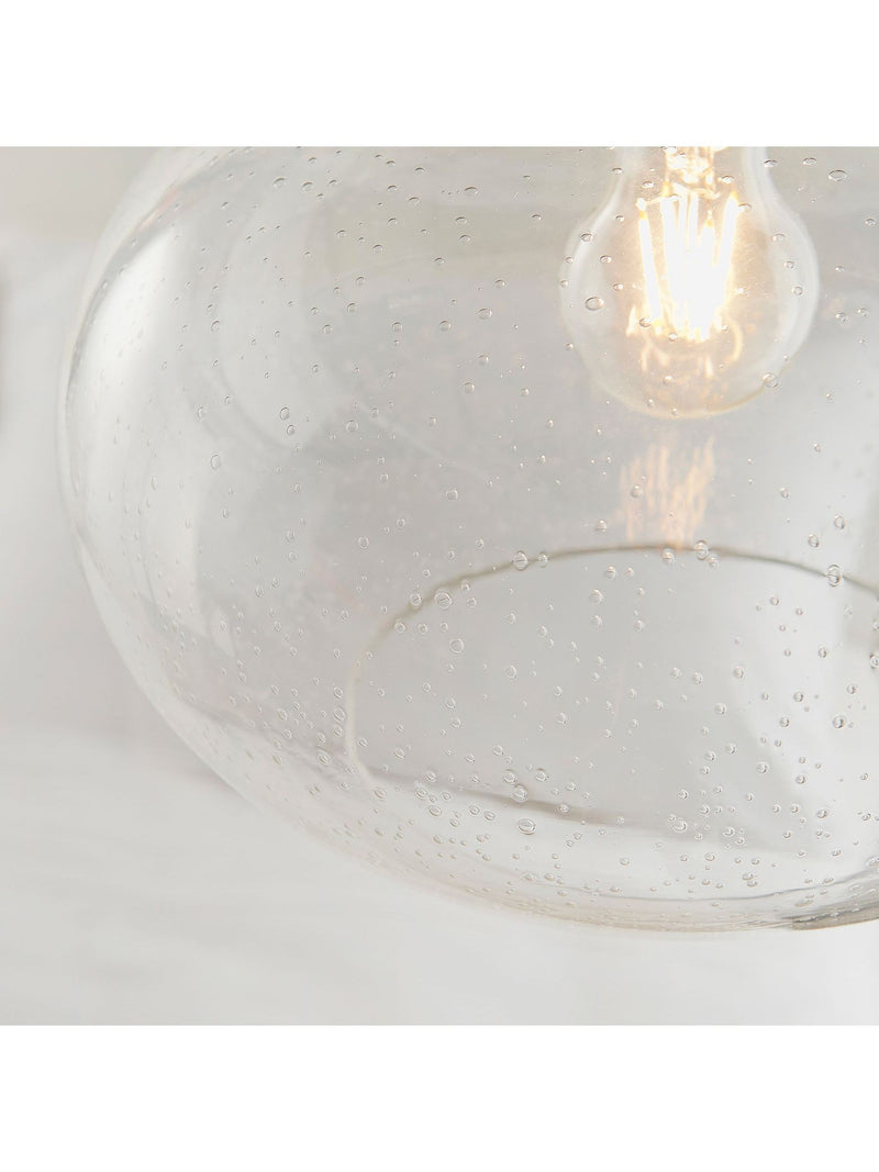 Gallery Home clear damlon glass ceiling pendant, UK version