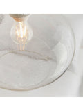 Gallery Home clear damlon glass ceiling pendant, UK version