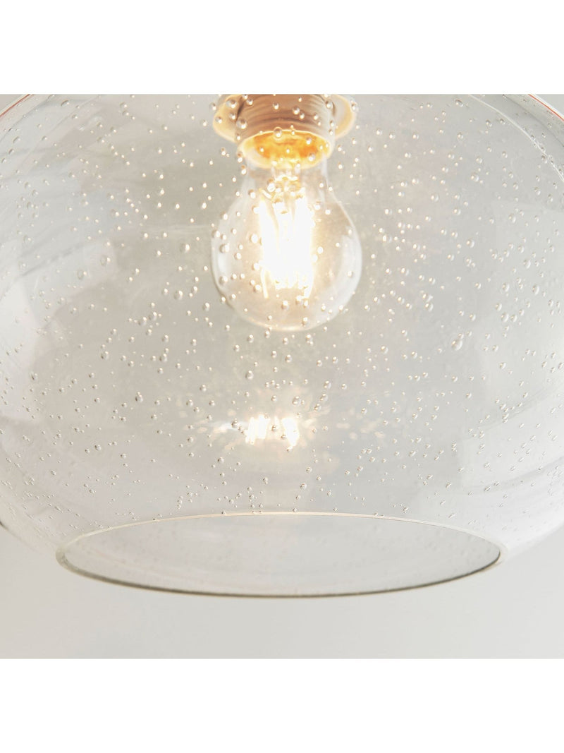 Gallery Home clear damlon glass ceiling pendant, UK version
