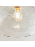 Gallery Home clear damlon glass ceiling pendant, UK version