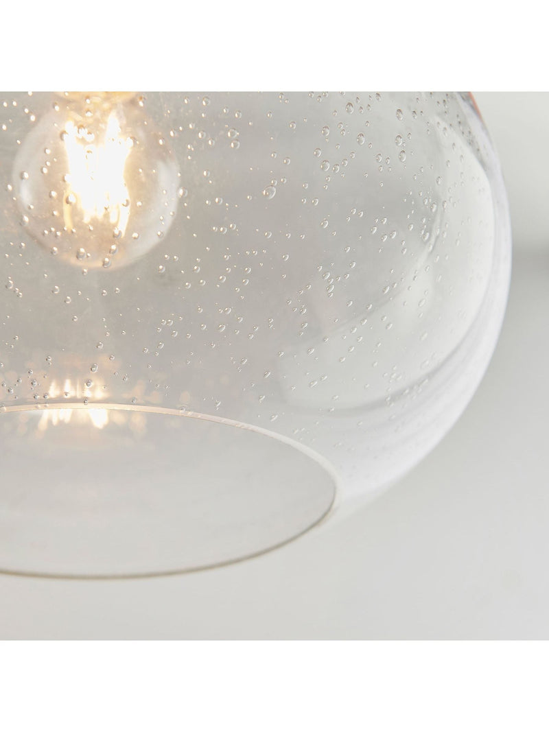 Gallery Home clear damlon glass ceiling pendant, UK version