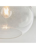 Gallery Home clear damlon glass ceiling pendant, UK version