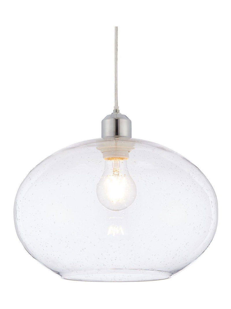 Gallery Home clear damlon glass ceiling pendant, UK version