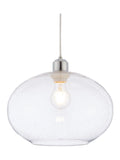 Gallery Home clear damlon glass ceiling pendant, UK version