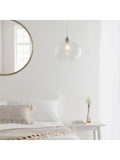 Gallery Home clear damlon glass ceiling pendant, UK version