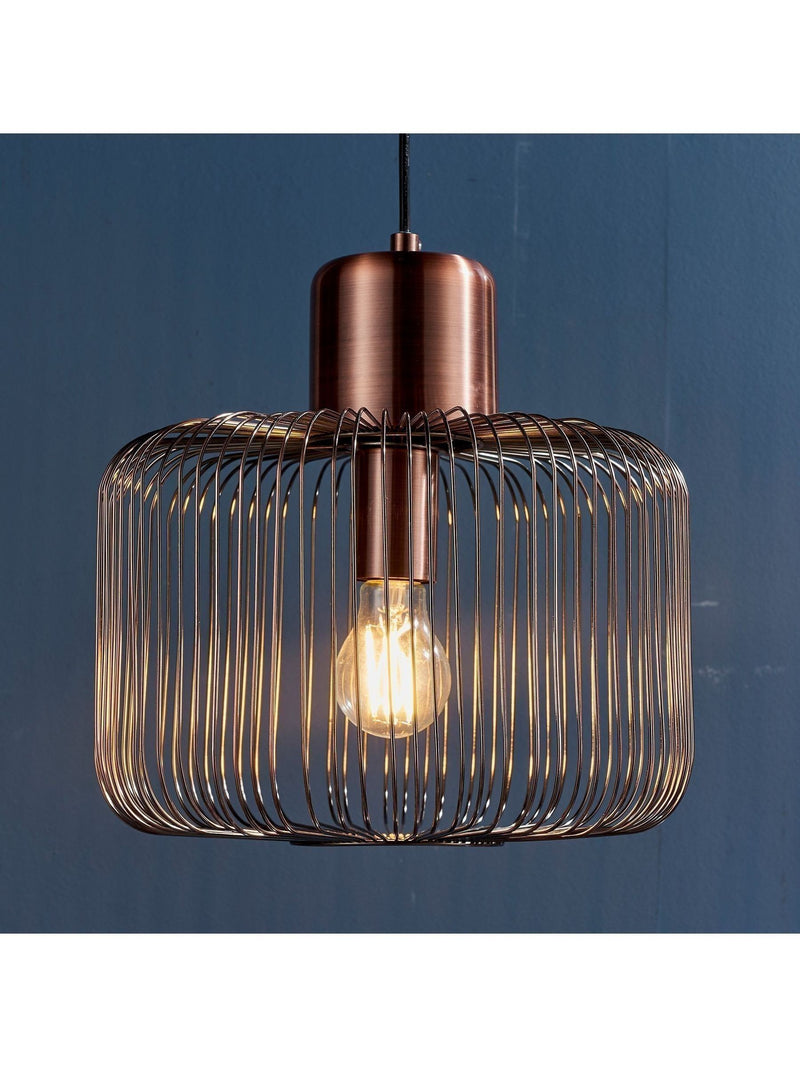 Gallery Home copper Nichol ceiling light pendant (British brand)