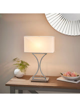 Next Gallery Home Appella Silver Table Lamp- Buy online at McGrocer
