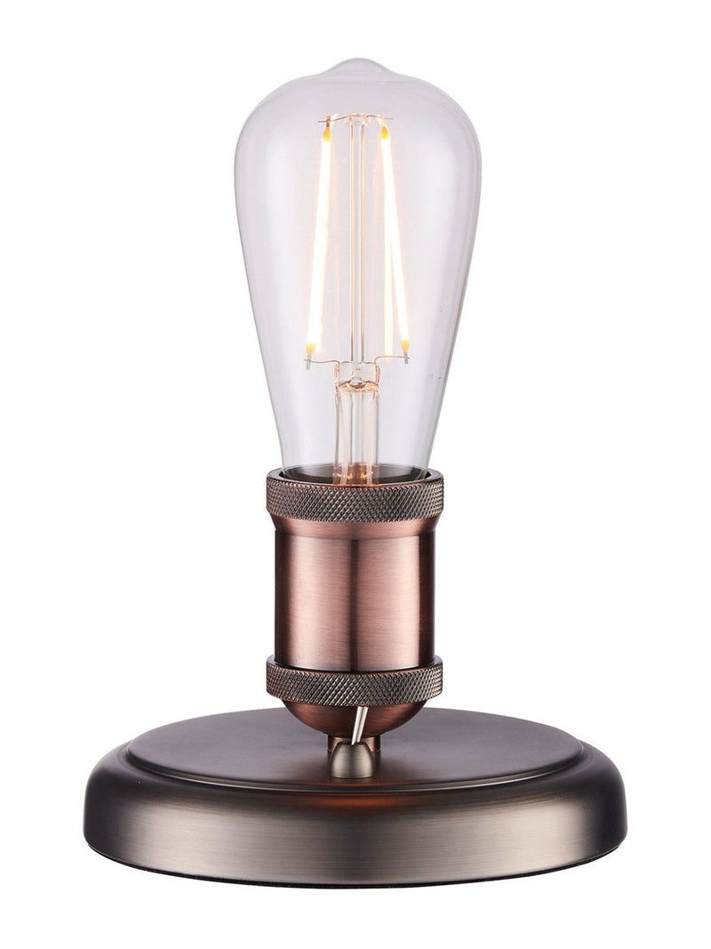 Gallery Home Copper Halsy industrial table lamp - British product