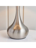 Lampe de table Gallery Home ambiance argentée gradation tactile (marque britannique)